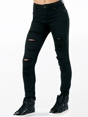 Dancewear Solutions Black Skinny Jeans, Small Adult